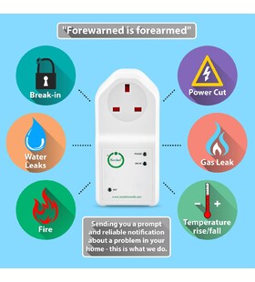 Power cut alarm device for the UK with multiple alarm features from iSocket