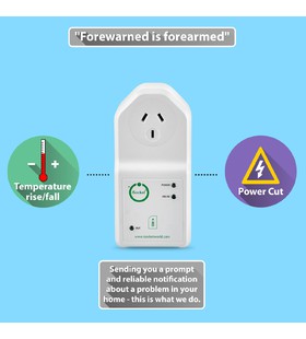 Temperature rise/drop alerts and power outage alerts to your mobile phone