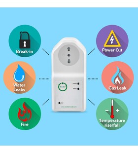 iSocket multifunction smart plug with power cutl alarm SMS for Italy and Chile