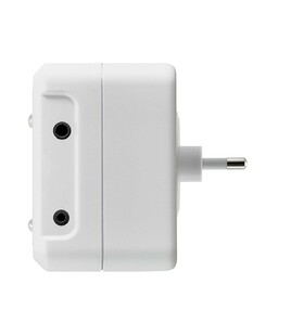 iSocket blackout alarm device -rear view, Italian and Chile