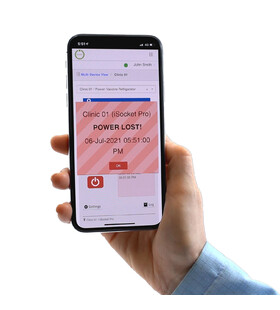 Power Lost! message on the mobile phone in the iSocket App (IT) Power Lost! message on the mobile phone in the iSocket App (IT)